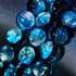 Eclipse bleue | Argent sterling 925 | Bracelet en verre lunaire